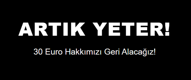 30 Euro

siviltepki.com'u kuruyoruz..

Hiç bir parti savunulmayacak!
Hiç bir siyasi savunulmayacak!

Sadece ekonomik haklarımız için ses olacağız!

Bugün sorunumuz 30 Euro! Bunu geri alacağız!

Yarın başka bir sorunu OYBİRLİĞİ ile seçip ses olacağız!

Beğen. Retweet et.