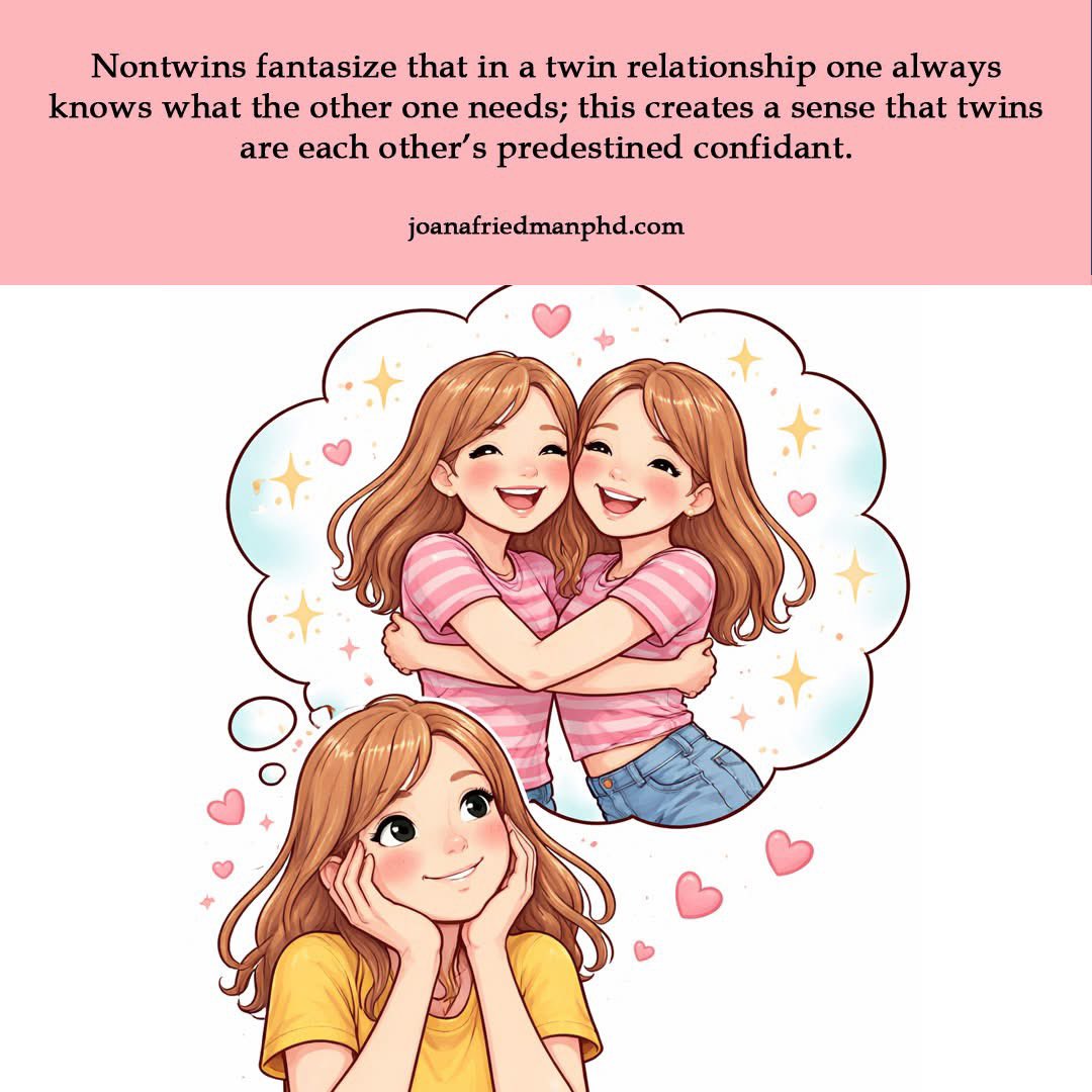 Many nontwins imagine that #twins automatically know what the other needs. But real twin relationships are far more complex, shaped by individuality, boundaries, and emotional growth.
#TwinMyth #TwinDynamics #AdultTwins #SiblingPsychology