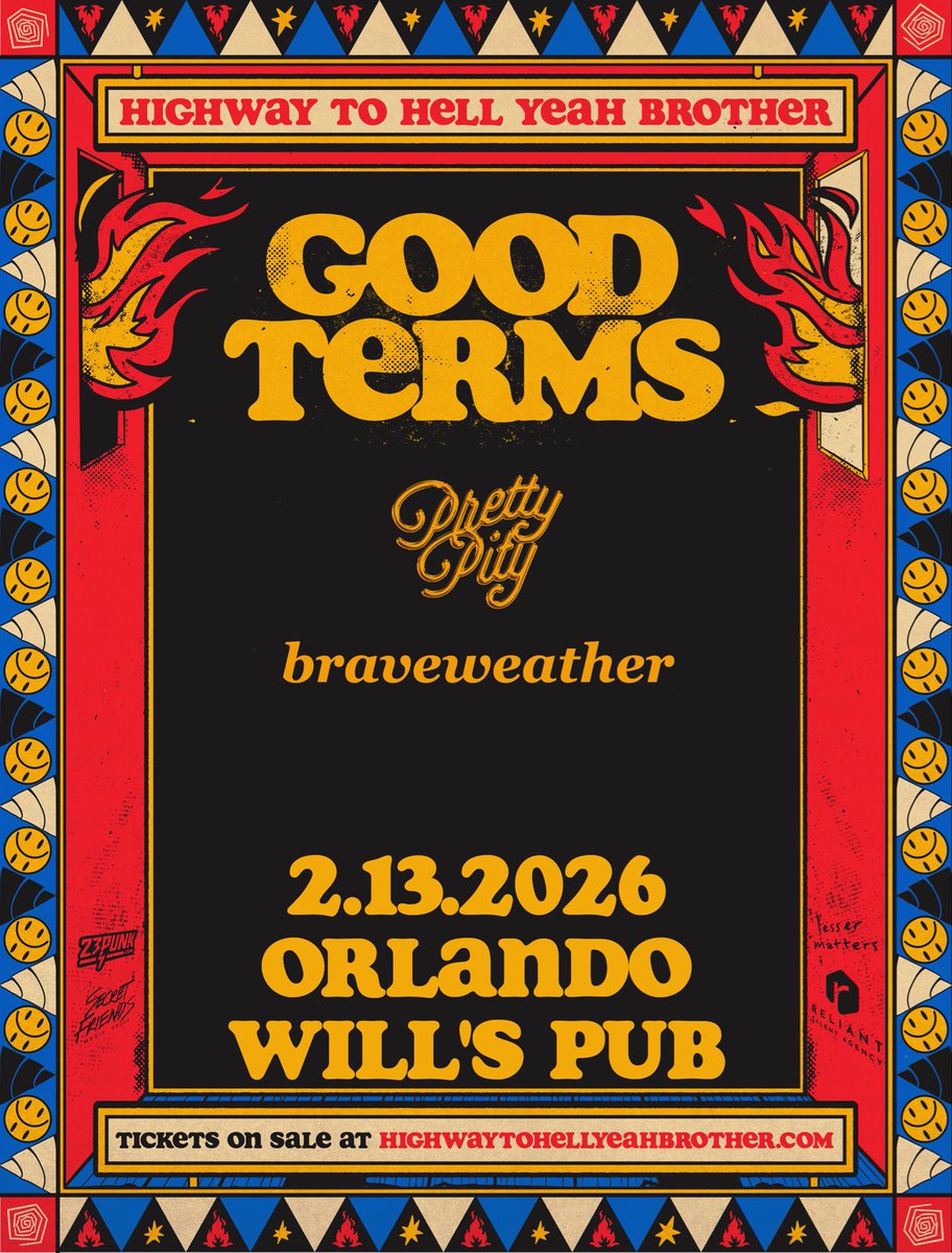 🚨SHOW ALERT 🚨 

pleased to announce we’ll be hitting the stage at <a href="/willspub/">Will's Pub</a> on 2/13 supporting <a href="/goodtermsband/">Good Terms</a> and Pretty Pity. grab your tix today!! 🌊