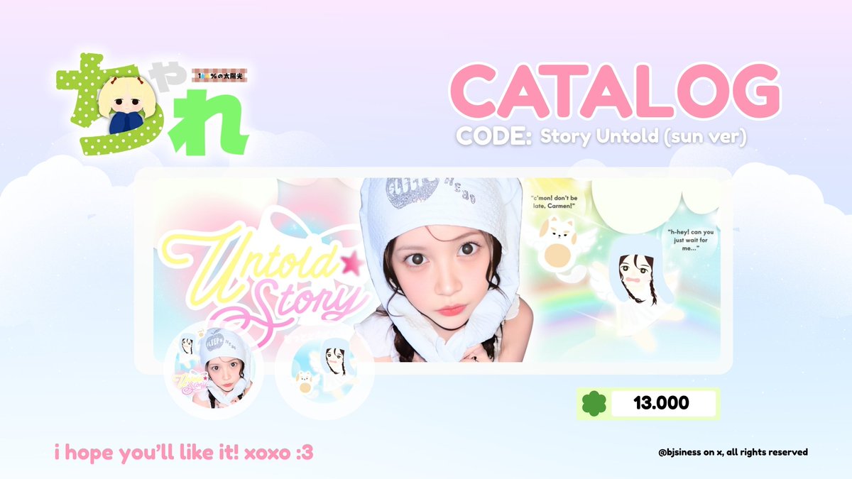 bjsiness's tweet image. hi.. help repost? ddaenkyu! 👧🏻🍎

&amp;lt;chAre ngospek&amp;gt; haloO temen-temen, aku kemarin baru aja bikin katalog chibi baru "Story Untold" kebetulan baru dapat inspo setelah liat dongeng anak-anak! &amp;gt;___&amp;lt; so, what do u think? :'3 &amp;amp;&amp;amp;&amp;amp; layout models ufs kalau aman yaaa!

#zonauang #zonajajan