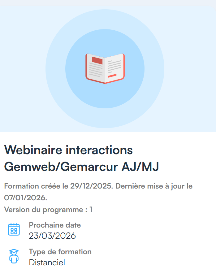 Gemarcur's tweet photo. Chers utilisateurs, si vous souhaitez utiliser les outils d'avenir de la dématérialisation, le webinaire dédié aux interactions Gemweb/Gemarcur est fait pour vous !

Inscription jusqu'au 20 mars 2026 à 12h00  via ce lien :  https://t.co/BbcaWBluhd

Nous vous attendons nombreux ! https://t.co/0ONl4EychV