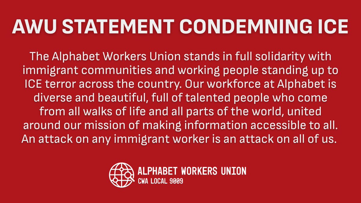 Alphabet Workers Union (AWU-CWA) tweet media