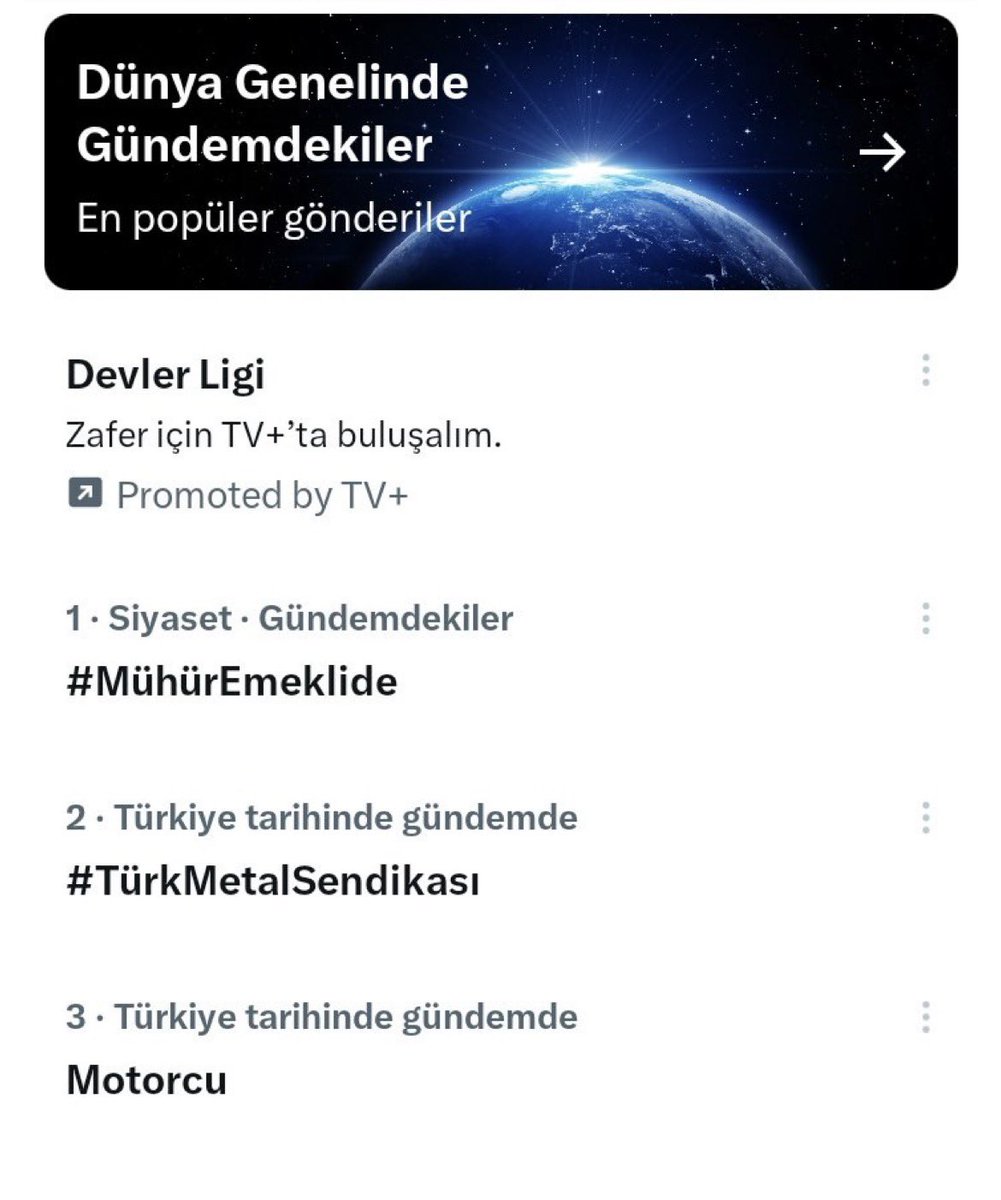 tuncay17yenice1's tweet photo. 🔺Emekliler ,Emekliye Destek Verenler Sosyal Medyayı Sallıyor 

🔺Türkiye Gündemi 1.Sıra 

#MühürEmeklide
#Mühür5000Kısmide https://t.co/WI123dVLo8