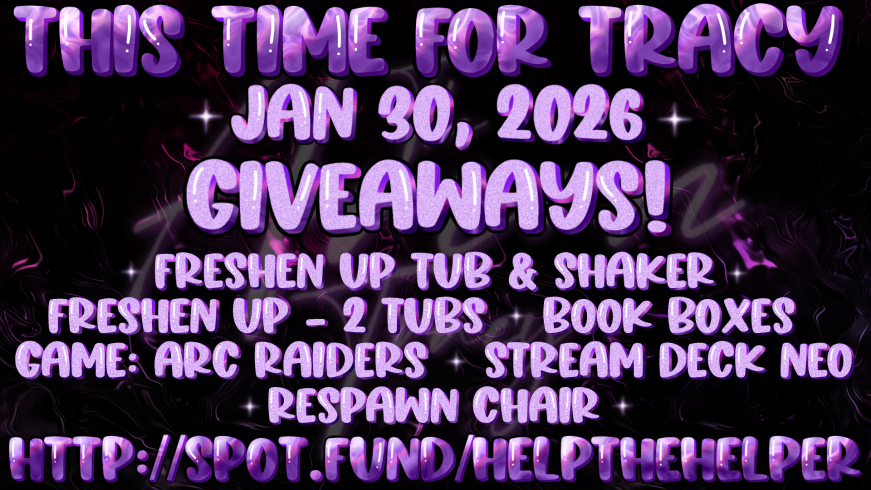 OK FOLKS GOALS REACHED!!!, this friday is the conclusion of Tracy-Fest (<a href="/TheAxmanTracy/">TheAxmanTracy</a>). This Friday, will be our overall giveaway! All communities are participating in this.... come on around and see if you can win!
kick.com/h0agie