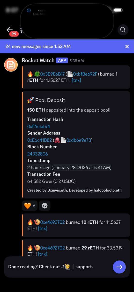 drjasper_eth's tweet photo. Th deposits are flying! 

Mint $rETH and check out the @rocksolidHQ curated vault! https://t.co/pxns3mj4fD