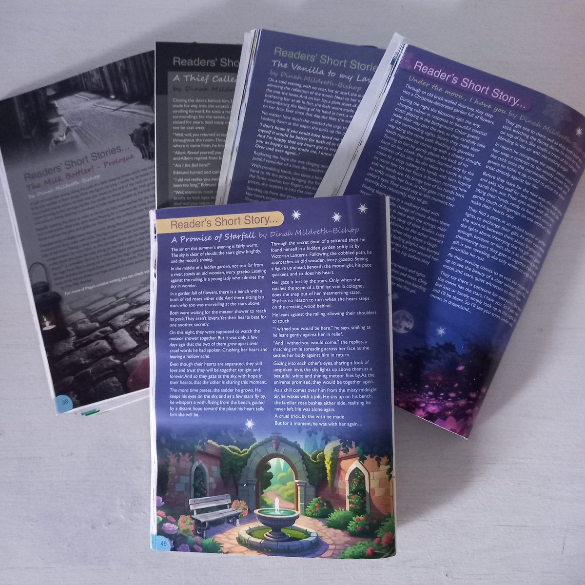 DinahMBishop's tweet photo. My 5th mini story in @YourLocalLincs ! Thank you for including: A Promise of Starfall 

Last year, in early August, I got to experience my first meteor shower.. which is where this story was inspired from! I hope you enjoy it🌙🌟

#creativewriting #shortstory #valentinesday https://t.co/W4UIFDupW9