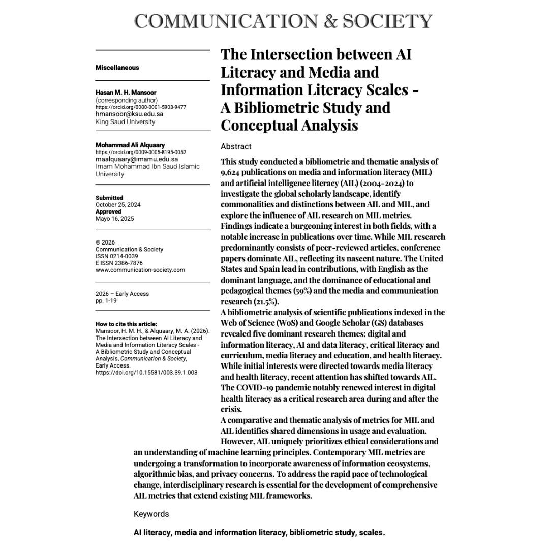 Communication & Society Journal tweet media