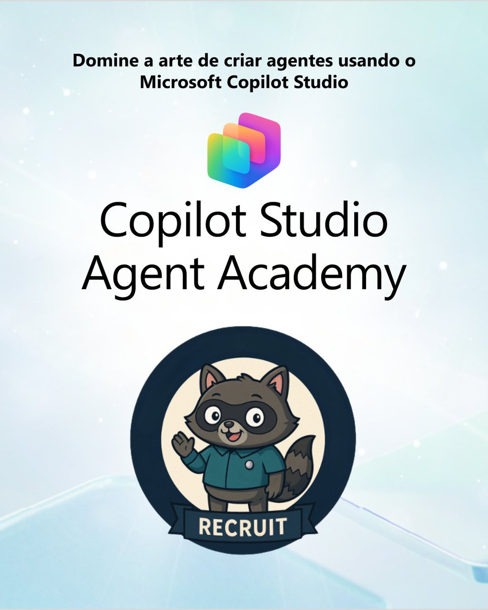 VictorDevRel's tweet image. Bem-vindo(a) à Academia de Agentes do #CopilotStudio. Sua missão — caso aceite — é dominar a arte de criar agentes usando o #MicrosoftCopilotStudio

🔗 Sobre: aka.ms/AcademiaDeAgen…

🔗 Form: aka.ms/AcademiaDeAgen…

#CopilotStudioAgentAcademy #AgentAcademy #MicrosoftCopilot