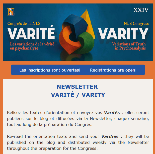 NLS_AMP's tweet photo. [nls-messager]📬Varité/Varity#8
👉La certitude mortelle d’une vérité
Dafni Lemperou
https://t.co/XwWkPrAIZc
👉Double negation: Sexuation, Truth and the Real
Yaron Gilat
https://t.co/3bRhK0g9kn
👉Moby-Dick: A Variation on What Cannot Be Known
Farhad Radfar
https://t.co/gqFB4fKfVn https://t.co/t3Gy3fSj0p