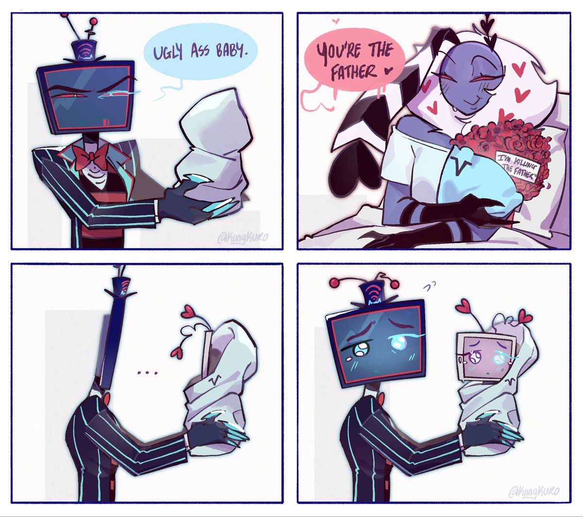 Still an ugly ass baby #voxval #HazbinHotel #StaticMoth