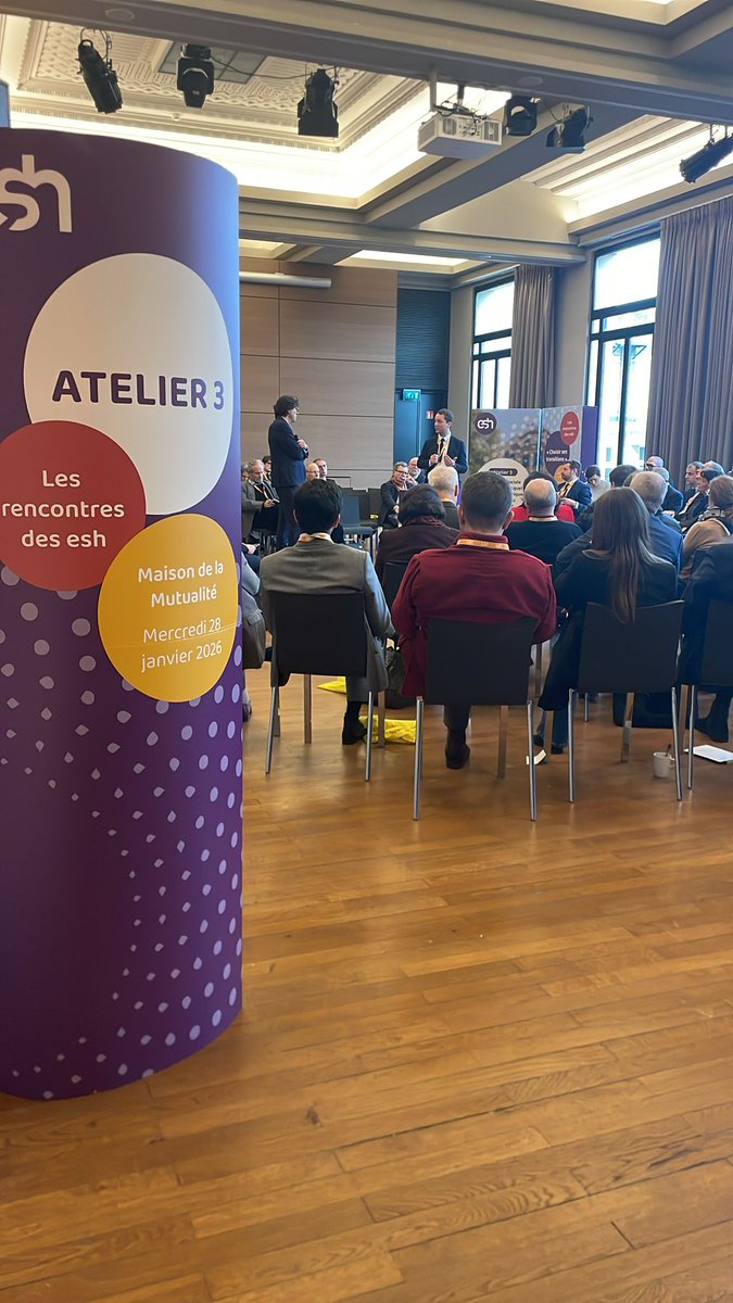 FederationESH's tweet photo. ATELIER 3 🏘️ Transition sociale & territoriale
Quel avenir pour les #PolitiquesPubliques du logement ?
Face aux tensions sur le #logement, #élus et experts débattent du rôle des #territoires et des réponses à apporter aux réalités locales.
#TransitionSociale https://t.co/iv9EcX0fEw