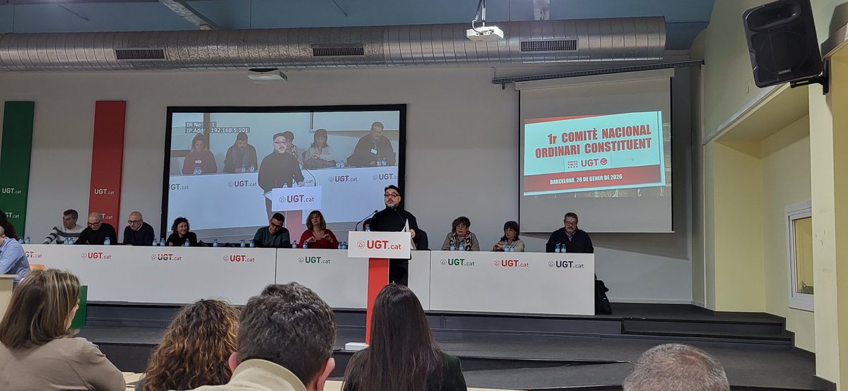 santicaslo's tweet photo. Avui, comitè nacional constituent @ugt_sp_cat Més forts i més units que mai. https://t.co/O3tHGHbNqW