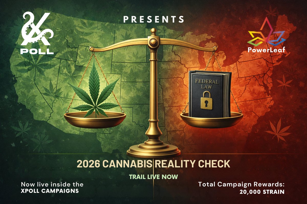 🌿 Trail Live Now 
 2026 Cannabis Reality Check
State legalization meets federal law.

Where does cannabis really stand in 2026?
This trail weighs reform, restrictions, and the political balance shaping America’s cannabis future — powered by community intelligence.

🧠 Powered by