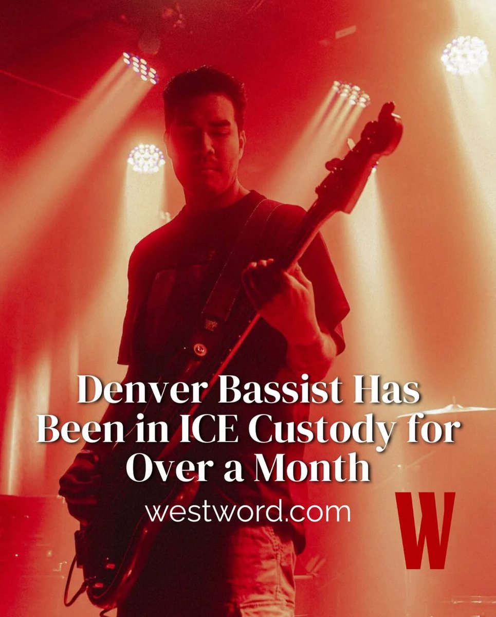 Marcos Flores, bassist for Denver-based shoegaze band Summer of Peril, has been in ICE custody for over a month. Marcos must be released IMMEDIATELY and ICE must be abolished. 

Via <a href="/denverwestword/">Denver Westword</a>