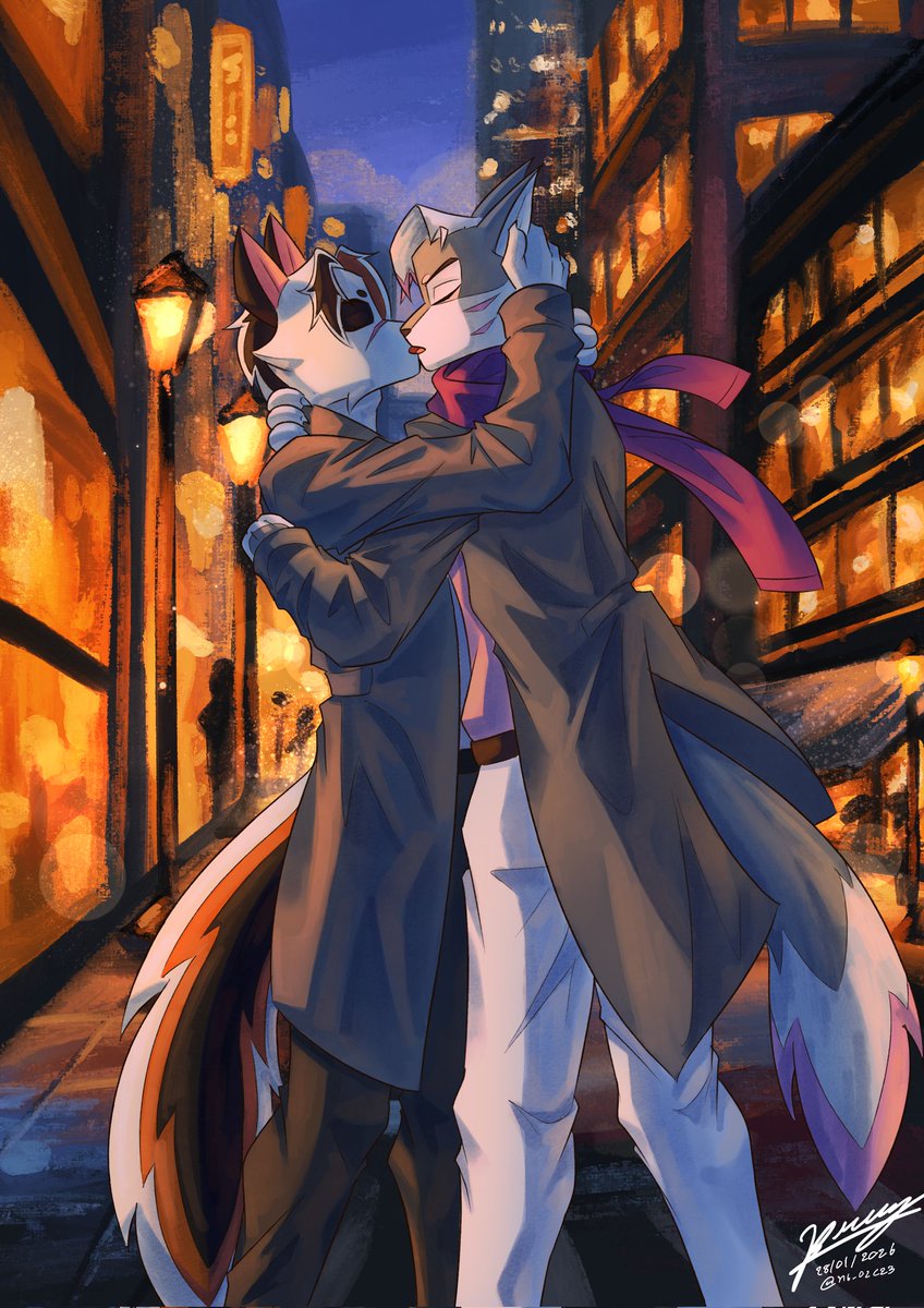 「Rain soaked romance」
#lackadaisy #lackadaisyCats #lackadaisyOC