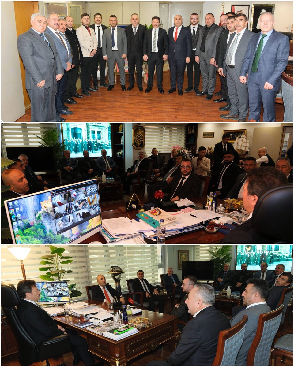 MehmetYiginer's tweet image. Ankara Oto Sanatkarlar Esnaf Odası yeni Başkanımız Mustafa Er, Sinop Şoförler ve Otomobilciler Odası yeni Başkanımız Salih Aykut Özçelik, Anahtarcılar Kilitçiler ve Çilingirler Esnaf ve Sanatkarlar Odası Başkanımız Bahattin Polat, Ankara Berberler Esnaf Odası Başkanımız Sezayi…