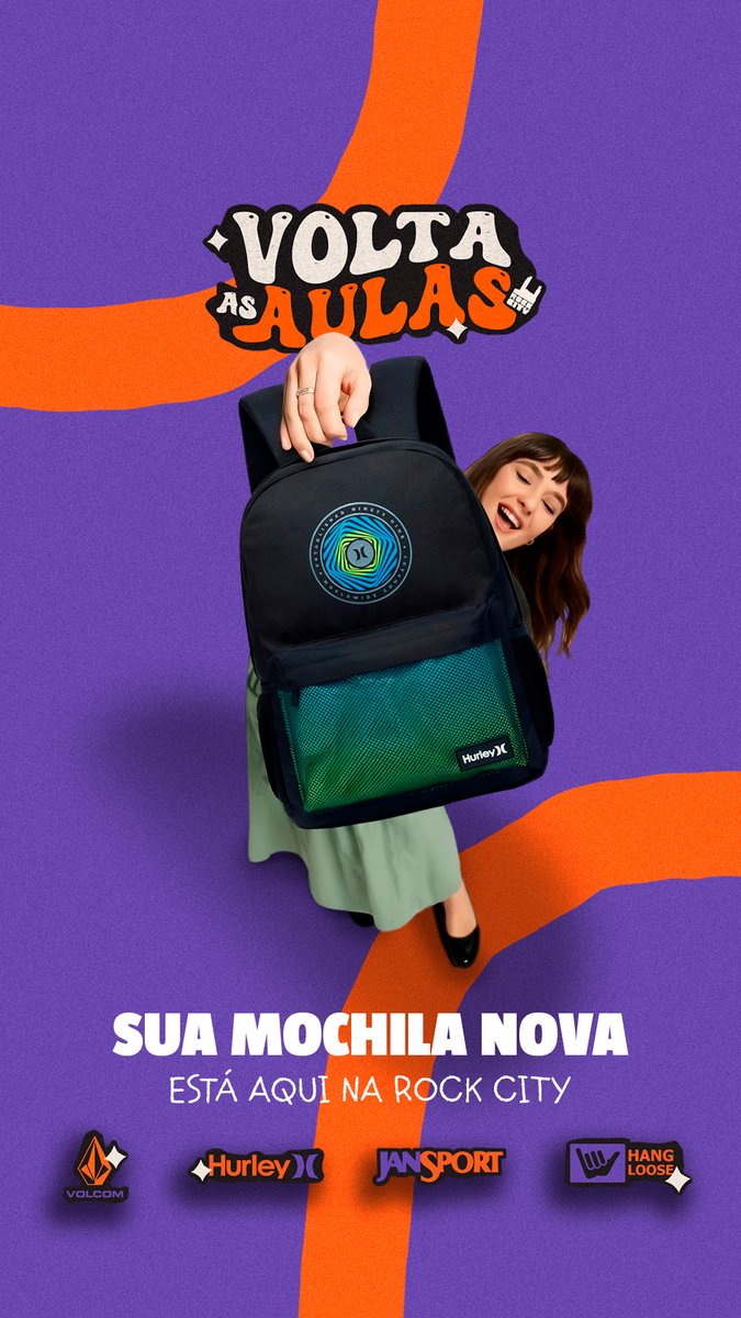 RockCityArmy's tweet photo. 🎒🔥 Volta às aulas começa pela mochila certa🔥🎒

As mochilas que acabaram de chegar na Rock City já estão prontas para o seu corre do dia a dia.
Modelos novos, estilos diferentes e marcas que entregam resistência, conforto e identidade, da sala de aula pro rolê sem esforço. https://t.co/jJsiyX6JHN