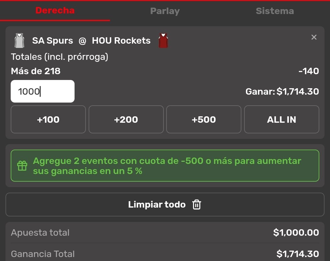 DeniDN7picks's tweet photo. Apuesta gratis 🆓   💹
3% BANK

Cuota -140
Apostamos 3% bank inicial https://t.co/xZNvhV4G7L