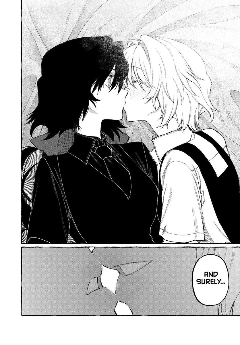 whyheathen's tweet image. I'm happy and sad, It was a beautiful story with great potential but got cut short because of axed. 
The last chapter was SUPER YURI feeding the fans for the last time but gracefully.