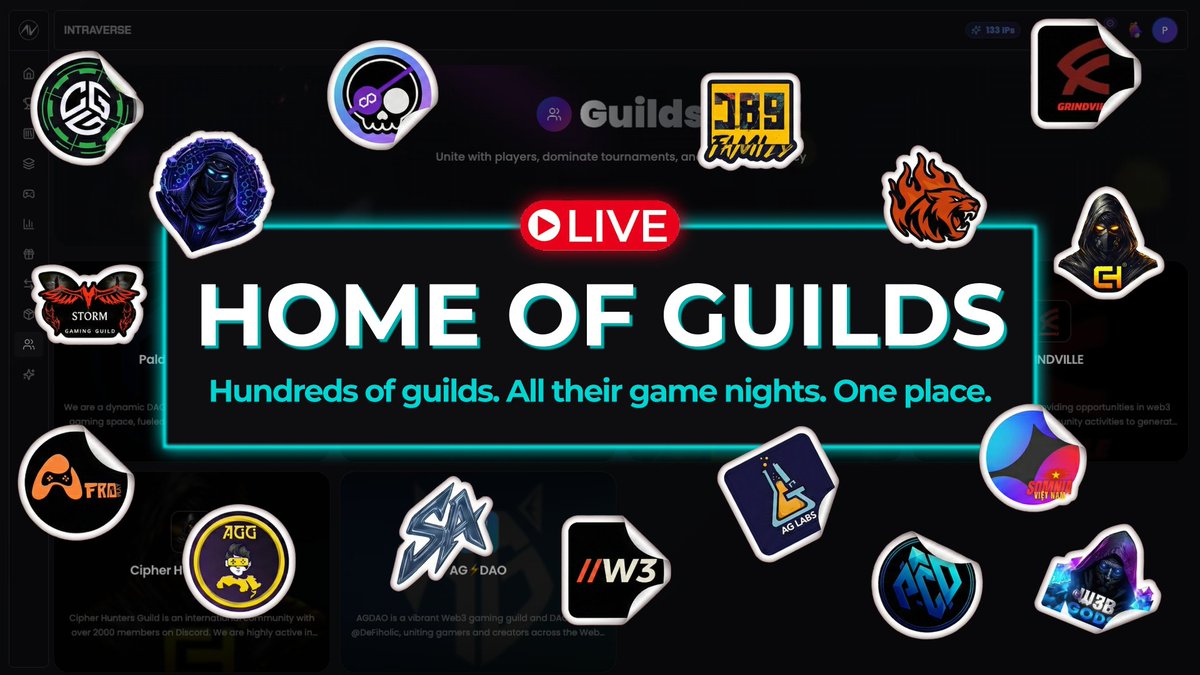 intraVerse_Game's tweet photo. IT'S OFFICIAL: THE HOME OF GUILDS IS OPEN. 🏰

From closed servers to a unified accessible ecosystem for guilds and games.

Hundreds of monthly game nights live soon. 16 founding partners selected for the first release.

DM us to join the next wave 👇 https://t.co/7hzk4WoWvI