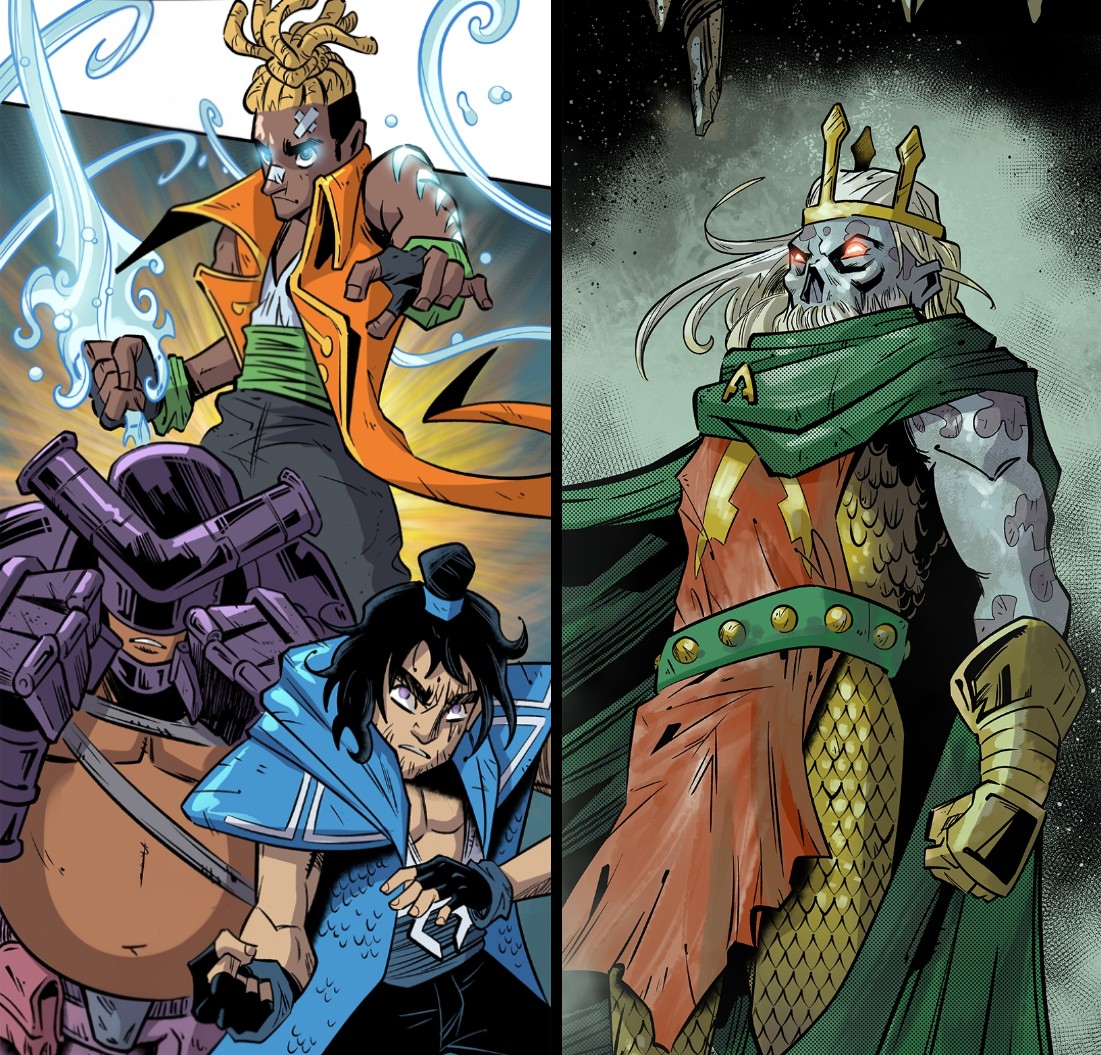 Jackson, Seahammer and Tempest finally find the missing Arthur -- but he's not the King they remember! A new episode of Aquaman: Yo-Ho-Hold Onto Your Hook! is up now on DC Universe Infinite! 🪝👑