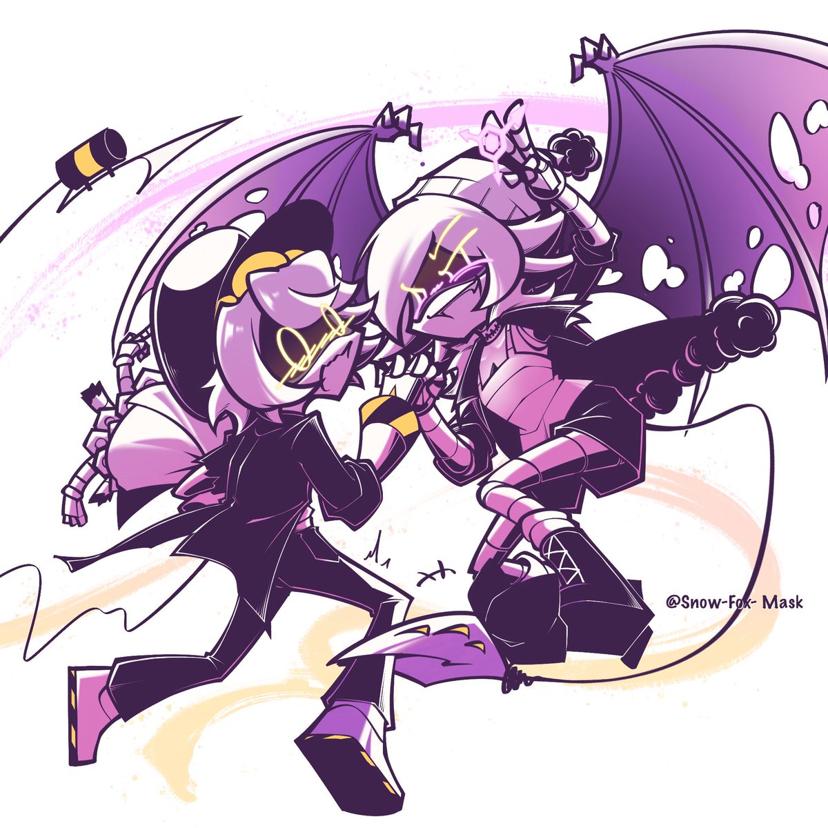 Snow_Fox_mask's tweet photo. "This person is mine now, hehehe !"

#murderdrones 
#murdedronesfanart 
#murderdronesUzi #NUzi https://t.co/ejMqgzkMBR