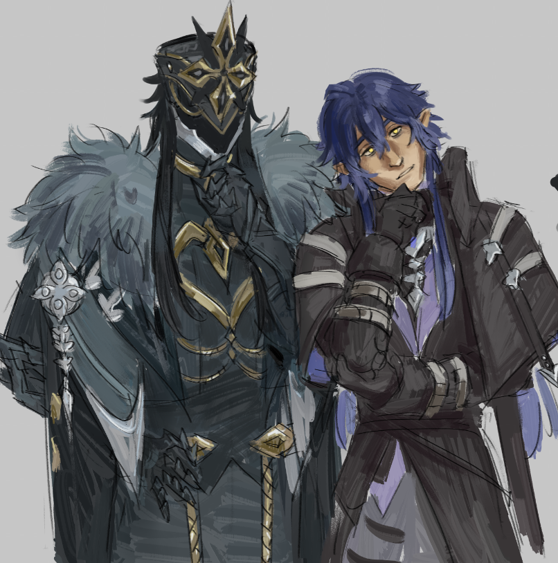 redriftKnight's tweet image. I can draw anything I want so I put two favorites of mine on the same canvas