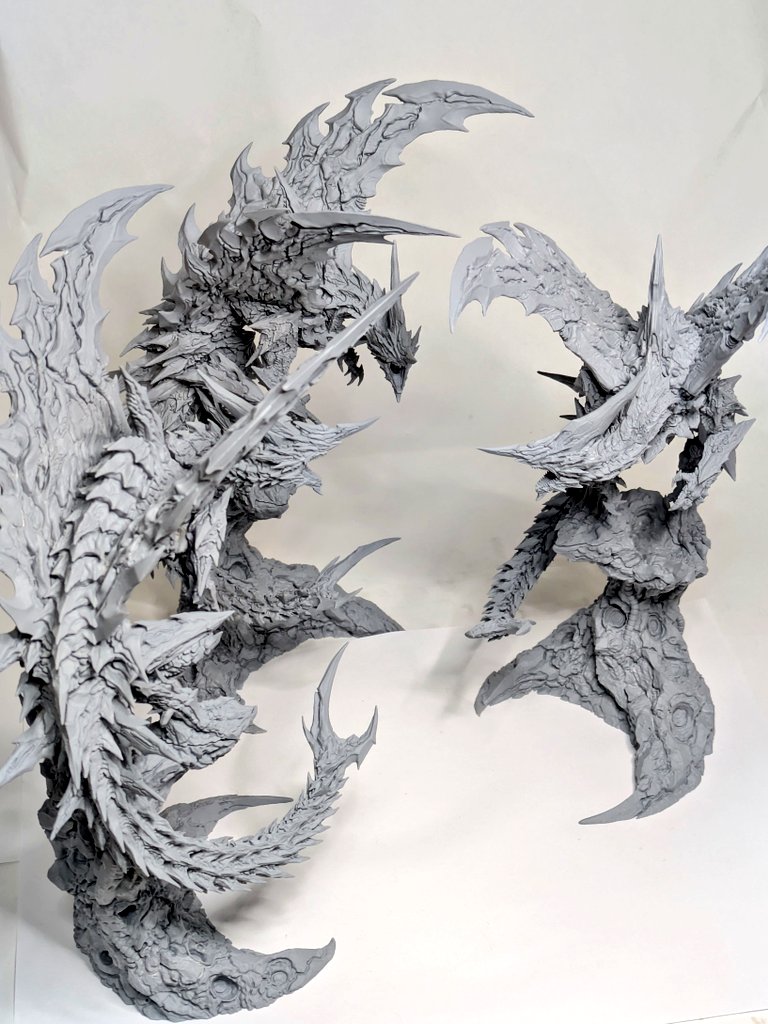 #WF2026Wおしながき
卓番:6-05-02
■オリジナル作品「月鍠龍」15000円 

未塗装、一部組み立て済み出力品を3個販売します

すぐ飾れるよう気合入れて作りました！
完成品の展示もしますので見に来て頂けると嬉しいです！よろしくお願いいたします
#WF2026冬