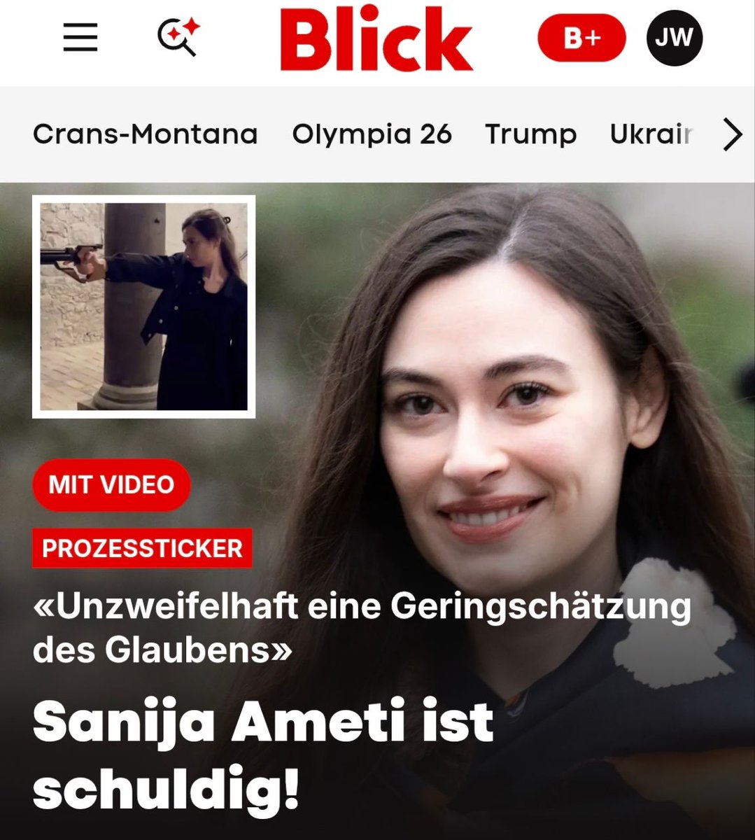 Schweizhasserin und Jesuskindabknallerin Sanija Ameti ist schuldig!

Das Urteil ist noch nicht rechtskräftig und kann weitergezogen werden.