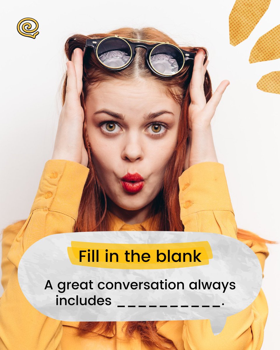Great conversations always have that one missing ingredient that keeps things flowing 💬 What would you fill in?