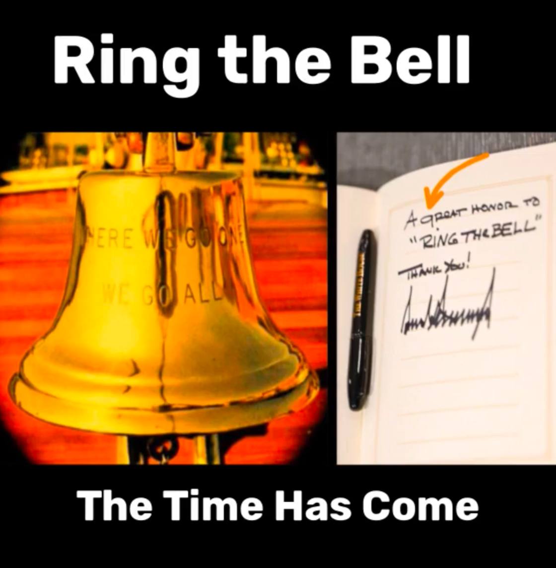 RING THE BELL - THE TIME HAS COME! 🍿🐸🇺🇸 SHARE!

Follow <a href="/Qaxelvasa/">The Awakening OF AXEL VASA</a>