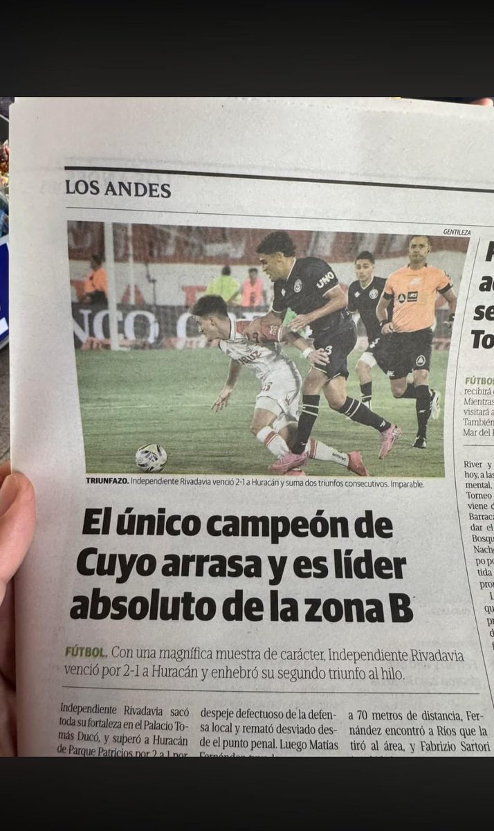 Independiente Rivadavia o el único campeón. Es lo mismo. ⭐️