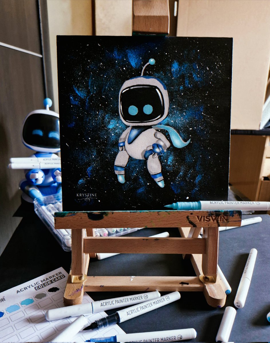 My painting of Astro Bot 🎨💙
