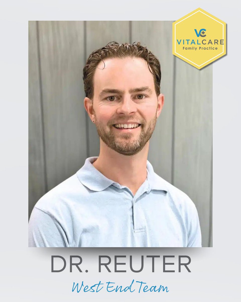 👋 Meet Dr. Nathaniel Reuter, board certified family physician at VitalCare Family Practice. Dr. Reuter focuses on compassionate, comprehensive care and partners with patients to help them reach their health goals. 

🌐 | vist.ly/4pg7e

#VitalCareFamilyPractice