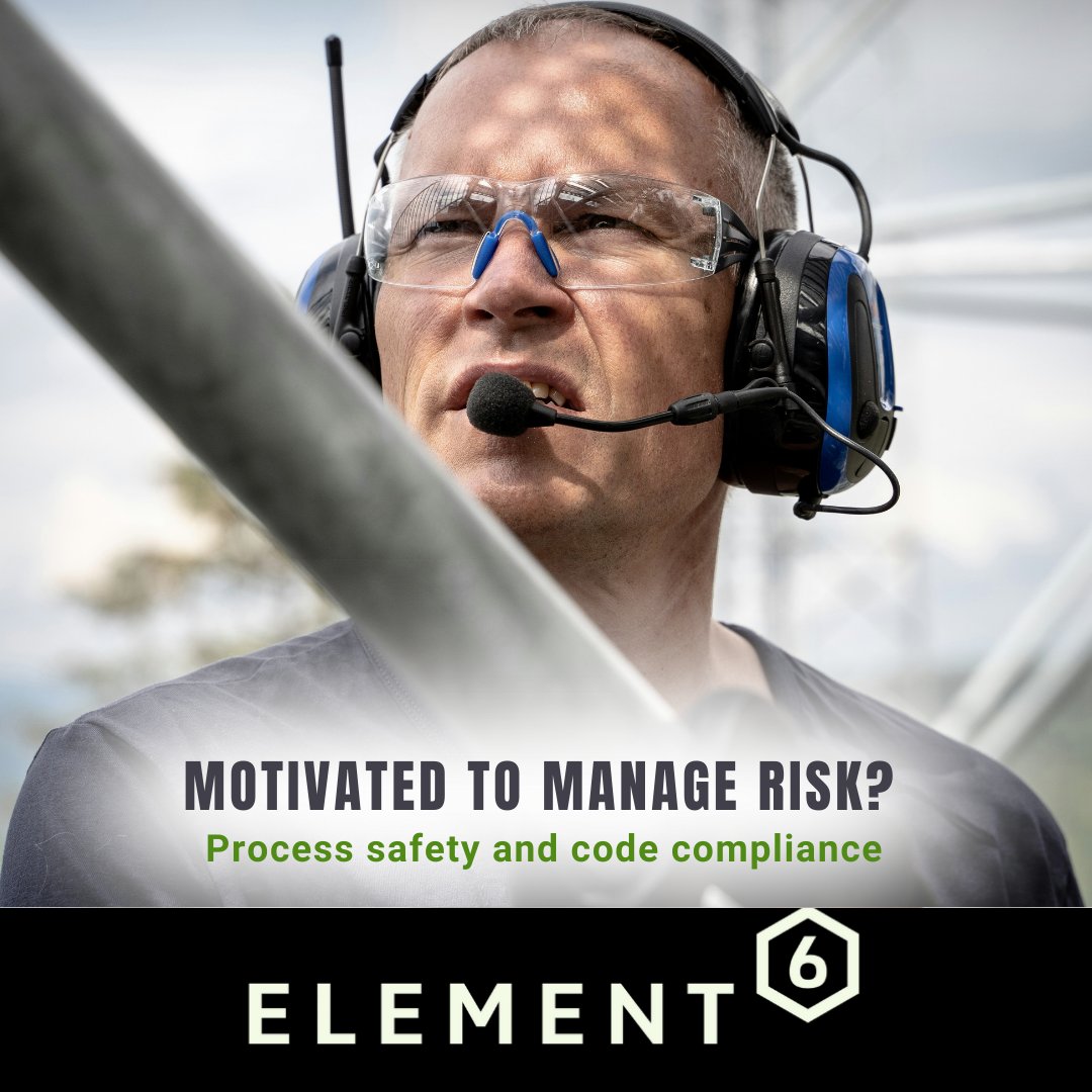 elmt6's tweet photo. Motivated to manage risk? Collaborating with our clients, we complete the pre-design phase and operational process hazard analyses. This involves breaking down processes into manageable nodes and identifying potential risks. #processsafety #element6solutions https://t.co/uYmpGF34zP