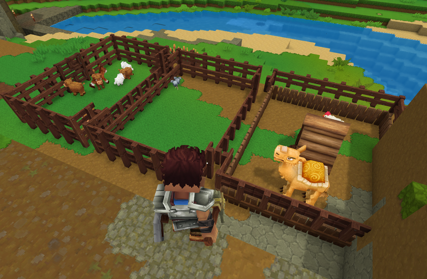 Beanz_bb's tweet photo. 鶏小屋に突然ラクダが湧いたんだけどなんで？バグ？
#Hytale https://t.co/qvajbmffrN