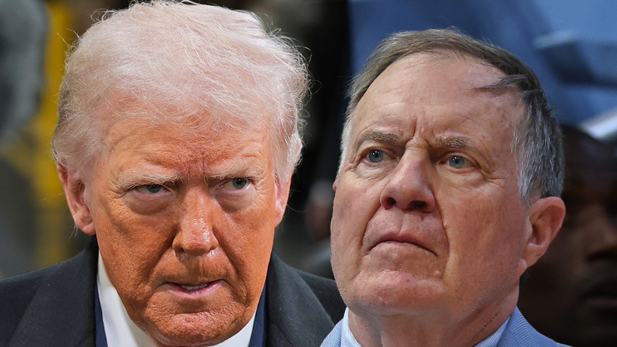 TMZ_Sports's tweet photo. President Trump Calls For 'Ridiculous' Bill Belichick Hall of Fame Snub To Be Overturned   |  Click to read more 👇 https://t.co/gE61pMn5V9 https://t.co/joSnu2EeQT