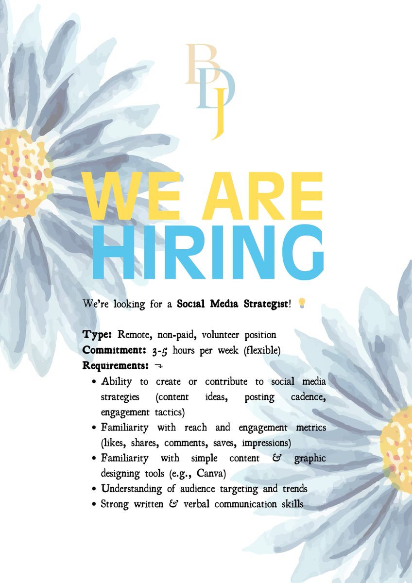 Blue Daisies Journal tweet media