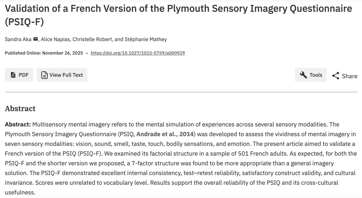 European Journal of Psychological Assessment tweet media