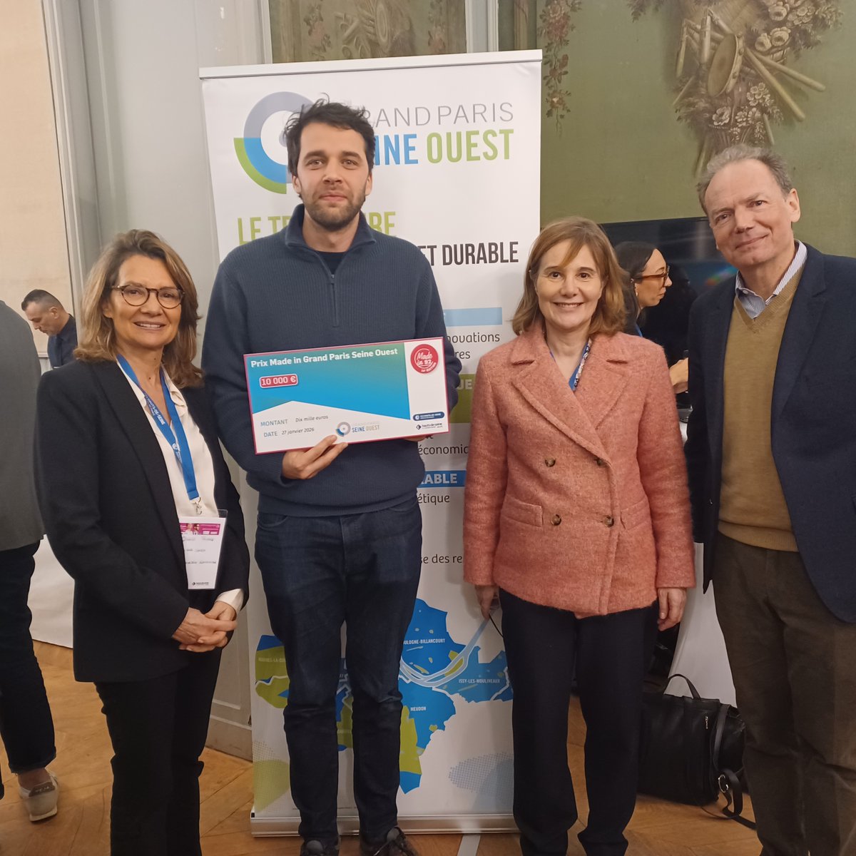 Ville_BoulogneB's tweet image. 🔵 Made in 92 – 10e édition : une entreprise boulonnaise primée !

Hier soir, une nouvelle étape du concours Made in 92 a rassemblé les talents entrepreneuriaux des Hauts‑de‑Seine pour une soirée placée sous le signe de l’innovation et de l’audace 💡✨.

🎉 Hoummi, entreprise