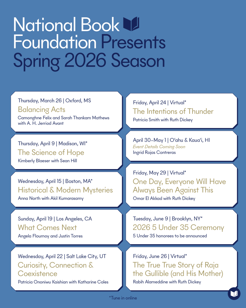 National Book Foundation tweet media