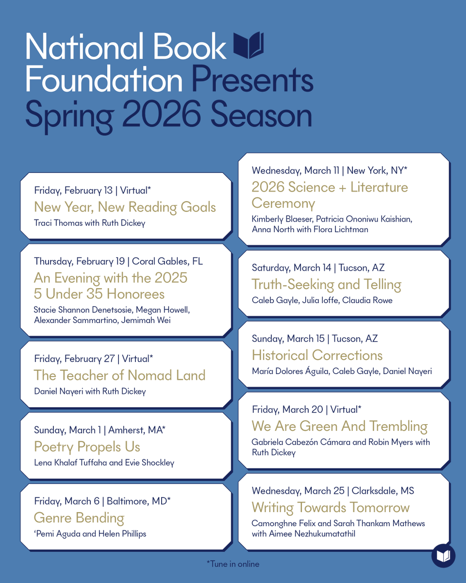 National Book Foundation tweet media
