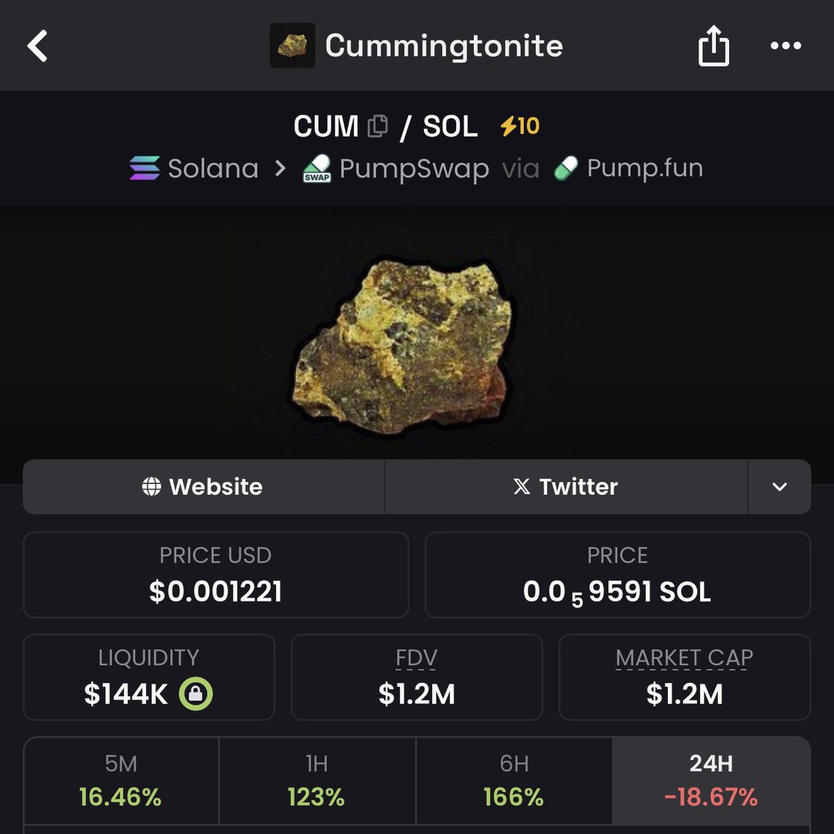 I think $CUM has the potential to go to 100m+ and escape CT and reach normies

normie friendly meme, a REAL metal used as cope for gold / silver