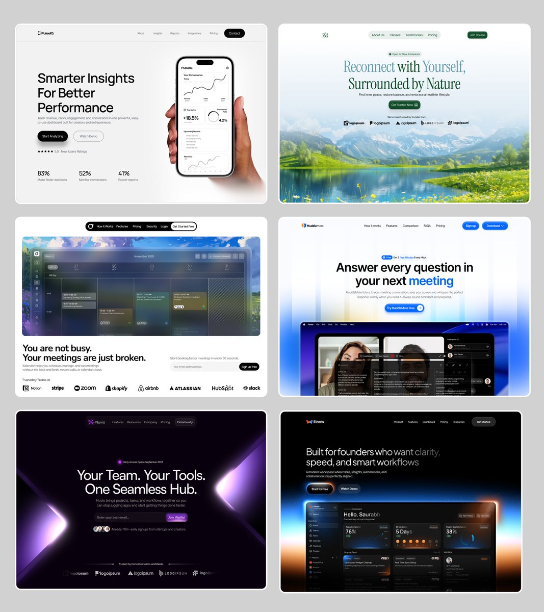 🎁 GIVEAWAY ALERT (Limited Time)

After a long time, I’m giving away 6 high-converting hero sections, From aesthetic visuals to conversion-focused layouts.

All packed into one FREE Figma file 🚀

Perfect if you’re a designer, founder, or building your next landing page.

How to