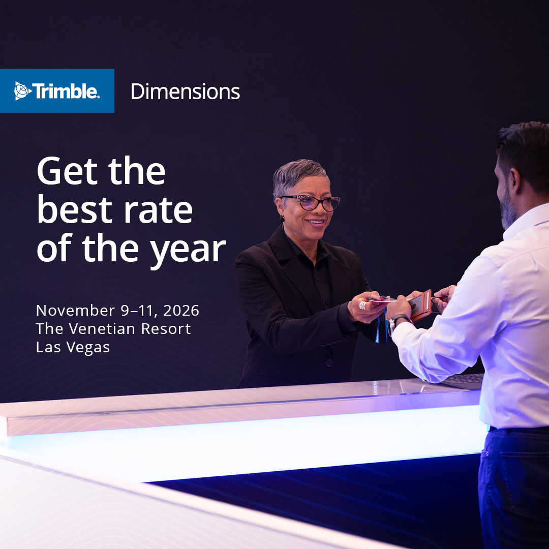 TrimbleCorpNews's tweet image. It’s time to act! There’s only one month left to secure your spot at Dimensions 2026 at our absolute lowest price. Register by February 28 to lock in the Advance Loyalty Rate and save up to $800 before prices increase.

From November 9-11 in Las Vegas, we’re bringing together the…