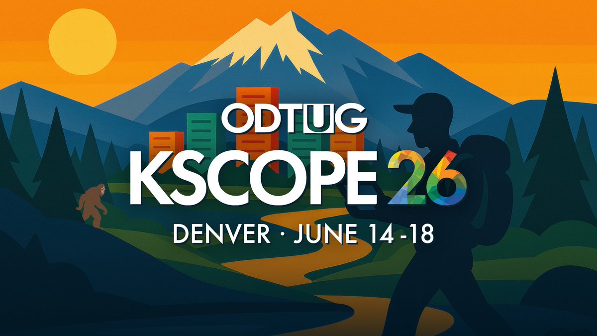 Oracle Developer & Technology User Group (ODTUG) tweet media