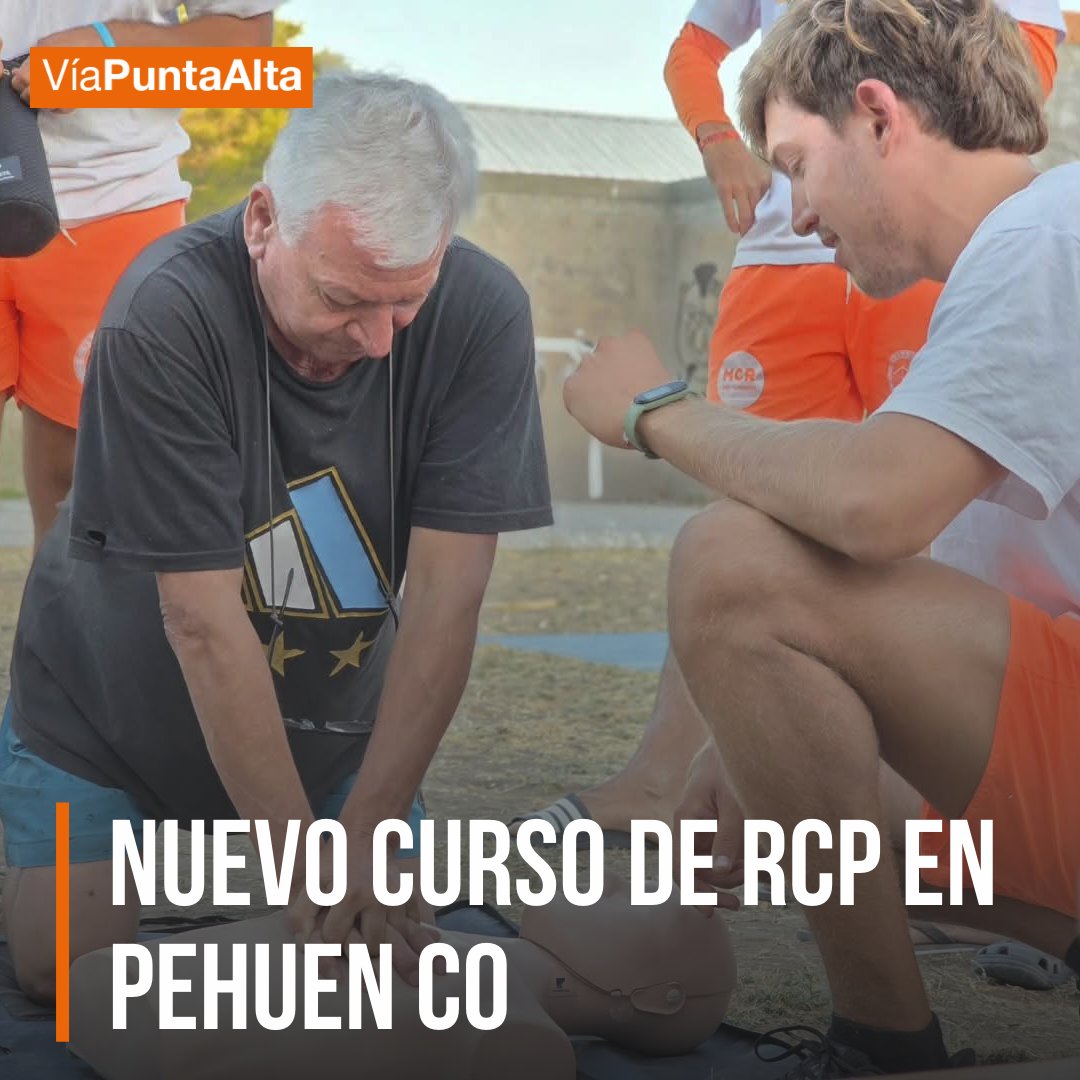 CURSO GRATUITO DE RCP EN #PEHUENCO ✅️

👉Será este viernes 30 de enero a partir de las 19.30hs, en el Playón Municipal (frente a la Plaza Carrasco).

Más información en 👉 viapais.com.ar/punta-alta/nue…