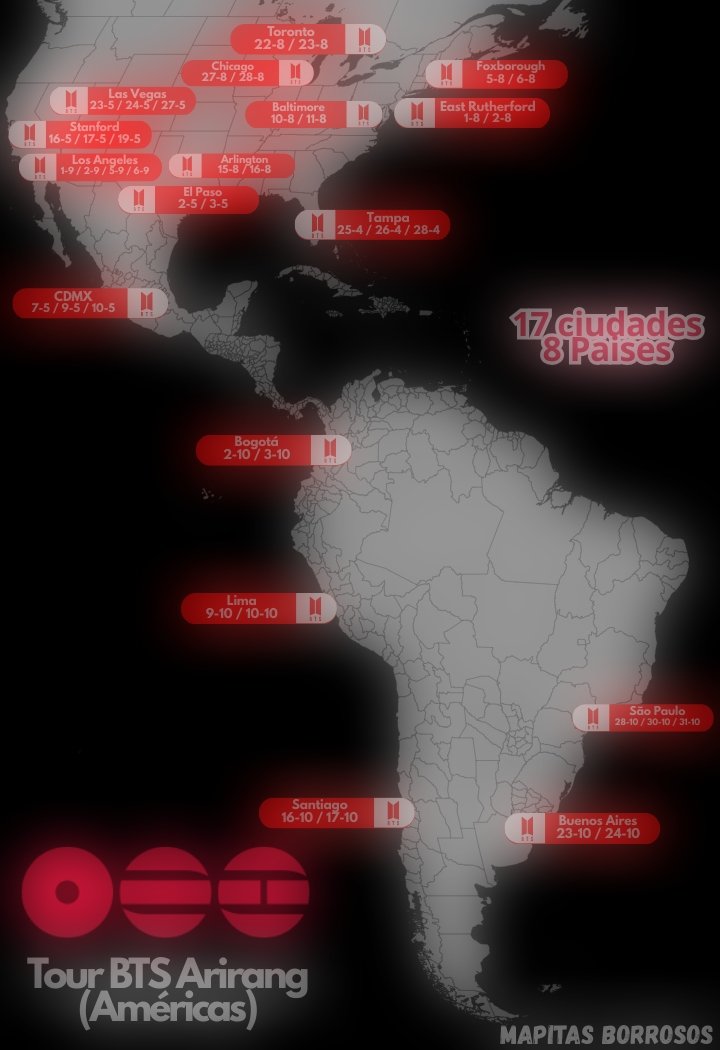Tour BTS Arirang por las Américas ✈️🌎