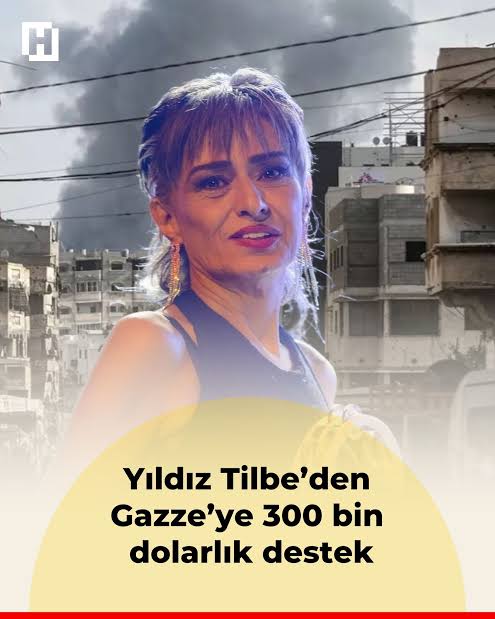 Şimdiye kadar Gazze'ye en büyük yardımı yapan yıldız Tilbe'den Allah CC bin defa razı olsun cömert davrandı samimi davrandı cimrilik etmedi canı gönülden yaptı yardımını burda asla gösteriş riyakarlık yoktur büyük yardımlar etti Allah CC ta senin sıkıntını gidersn <a href="/YildizzTilbee/">Yıldız Tilbe</a>