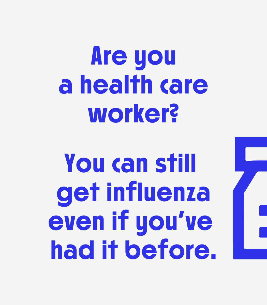 WHO_Europe's tweet photo. Are you a health care worker?
You can still get influenza even if you’ve had it before, as the virus changes.
Schedule your vaccination soon #LikeOnlyYouCan https://t.co/EgKHobCqVe